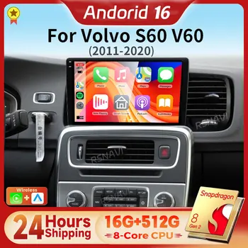 Radio Multimedia para Auto con Pantalla 2K y Android 16 Carplay para Volvo S60 V60 2011 - 2020, Autoradio 2DIN, Envío en 24 Horas, DVD 1