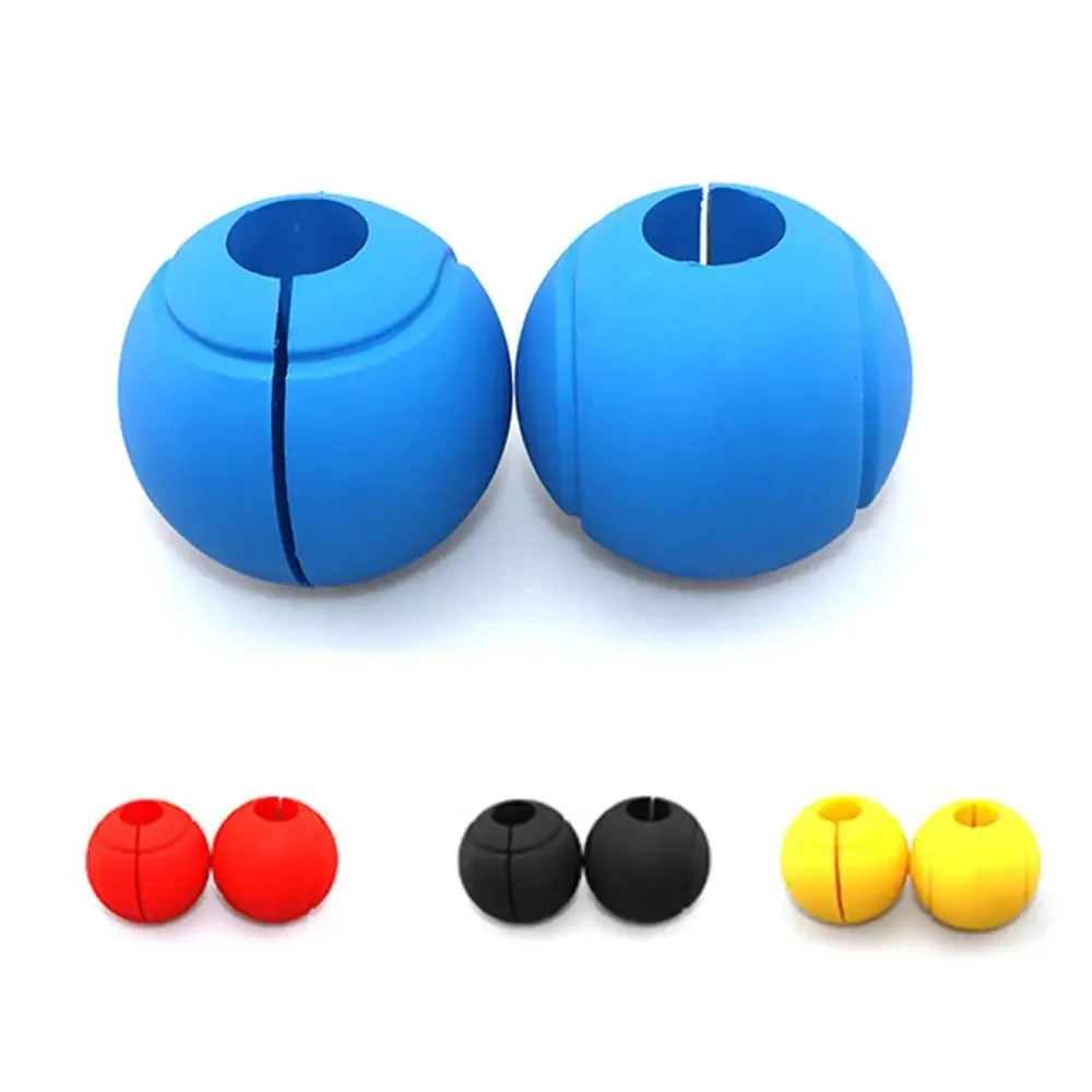 Round Dumbell Handles Soft Silicone Fitness Thick Bar Fat Grips Parts 1pc For Crossfit Weightlifting Powerlifting Strength weightlifting grip barbell grip pad
