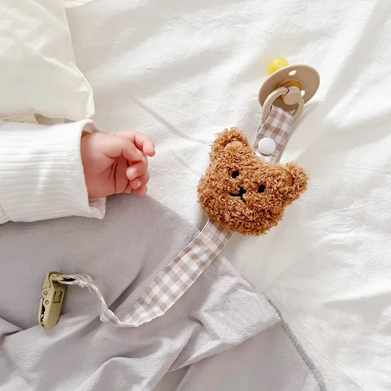 Pacifier Clip Cute Bear Baby Pacifier Chain Dummy Holder Soother Strap Nipple Infant Feeding Accessories