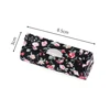 Fashion Lipstick Case Retro Embroidered Flower Designs With Mirror Packaging Lip Gloss Box Jewelry Storage Makeup Storage Box 6
