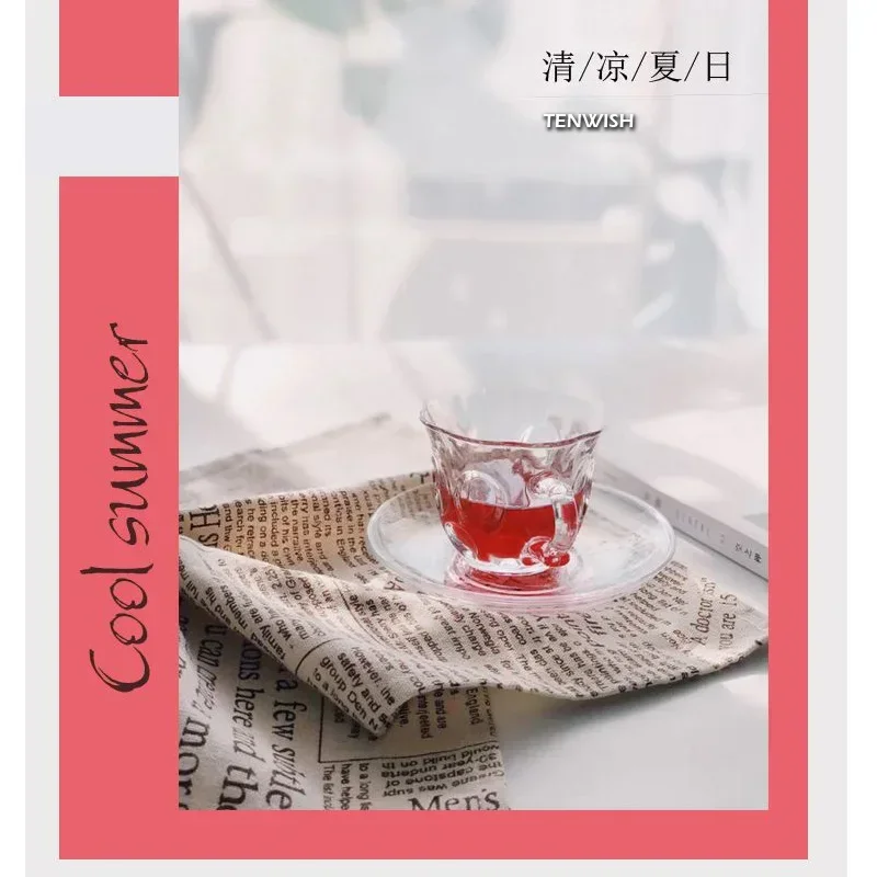 TENWISH-30x40cm 농촌 스타일 냅킨 진미 음식 사진 소품, 수제 요리용 배경 천