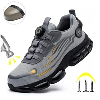 Indestructible Steel Toe Protective Safety Shoes Slip Resistant Abrasion Resistant Work Shoes Men Tough Comfortable Sneaker ﻿ 1