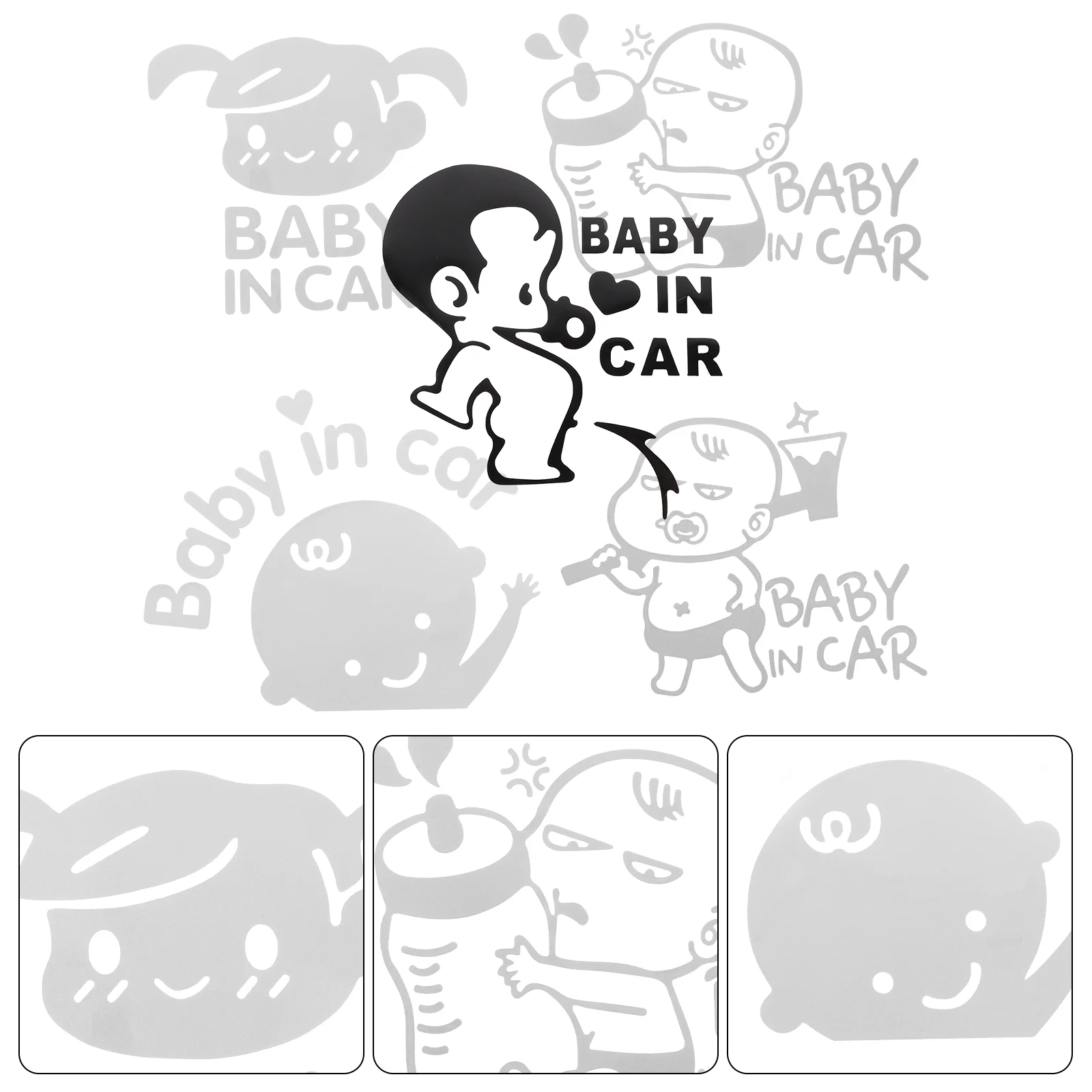 

5 шт., детские наклейки для кузова автомобиля