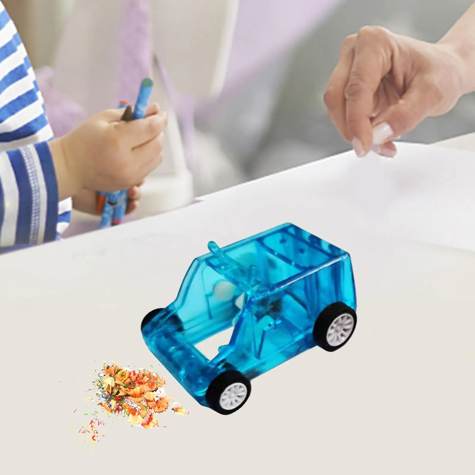 Mini Desktop Cleaning Car, Best Gifts Confetti Sweeper ,Dust Cleaning Tool Portable Reusable for Desktop Home, Office Keyboard