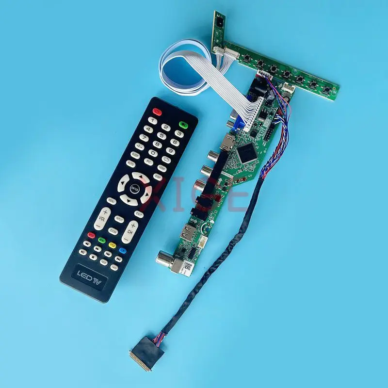 

LCD Driver Board Fit B121EW09 LP121WX3 N121IB LTN121AT06 VGA+HDMI+AV+USB 40 Pin LVDS Laptop Screen 1280*800 12.1" Kit Analog TV