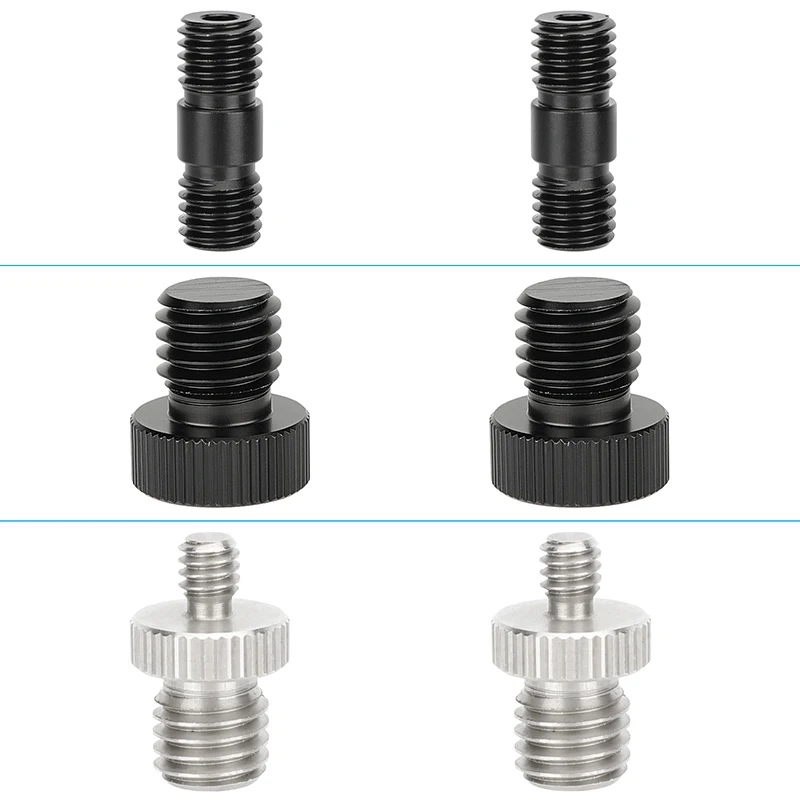 

CAMVATE 15mm Rod Kit 1/4"-20 to M12 Rod Plug & M12 to M12 Thread Connector Assorted Adapter For Camera Photography Accessories