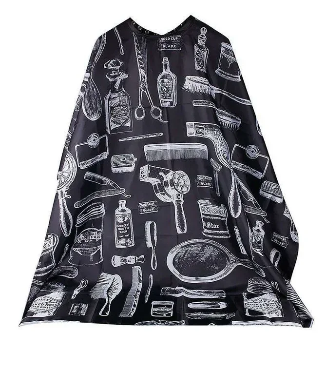 Hairdresser Aprons Haircut Cape Salon Hairdressing Hairdresser Cloth Gown Barber Pattern Waterproof Haircut Capes Accessories haircut cape hairdressing cape beauty salon apron
