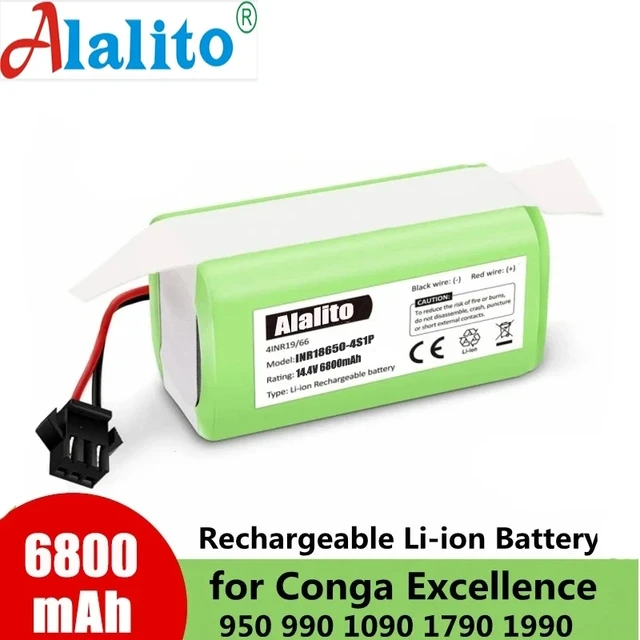 New Battery For Conga excellence 990 950 1090 1190 1790 Robot Vacuum  Cleaner