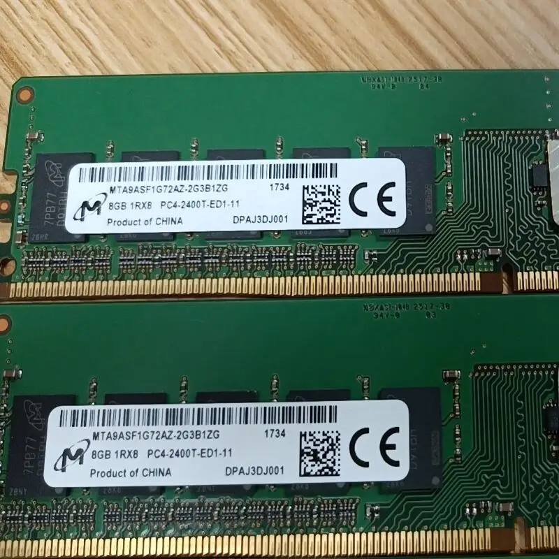 Description Picture 2 of itemMicron DDR4 ECC RAMs 8GB 2400MHz Server Memory 8gb 1RX8 PC4-2400T-ED1-11 Server ECC computer memory 1.2V