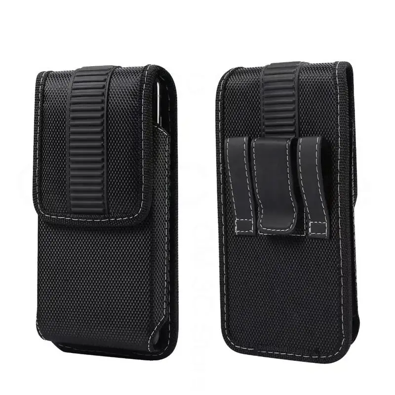 Leather Cell Phone Pouch Holster for Men with Belt Clip