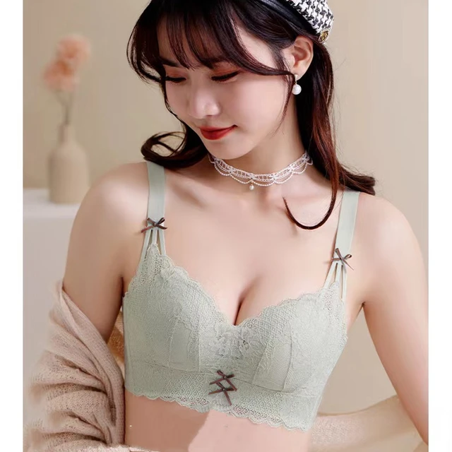 Gather Push Up Lace Sexy Showing Larger Size 32/34/36/38A/B Bra Women  Underwear - AliExpress