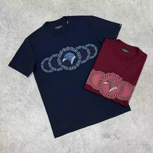  BILLIONAIRE OECHSLI shirt men cotton 2022 summer new comfort thin embroidery Breathable high quality big size M-4XL T-Shirt 