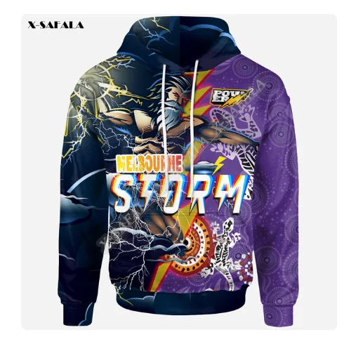 Australia Rugby Sport 3D Full Print Hoodie Men's Outwear Shirt Pullover Casual Jacket -