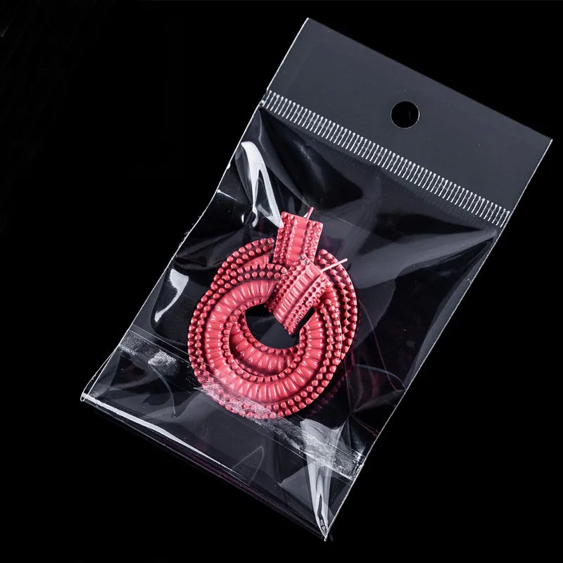 Description Picture 6 of item100 transparent plastic hanging self-adhesive bags, OPP self sealing bags, jewelry candy bags, gift biscuit sales bags