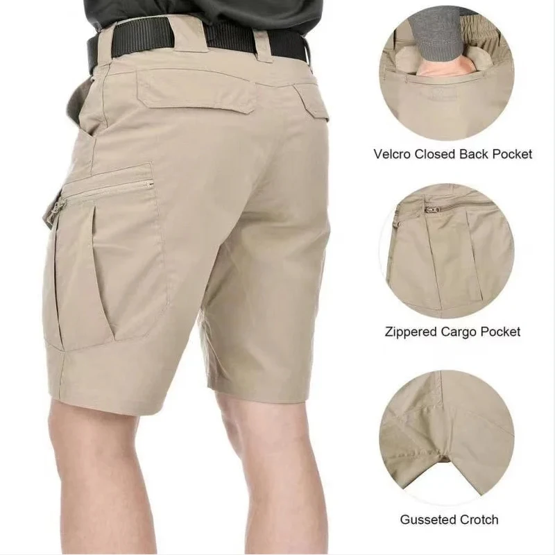 Sport Shorts TRVLWEGO Tactical Cargo Men Workout Urban Casual Outdoor Hiking Fishing Trekking Multiple pockets