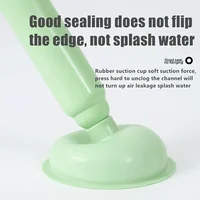 1pc Plastic Toilet Plunger 1