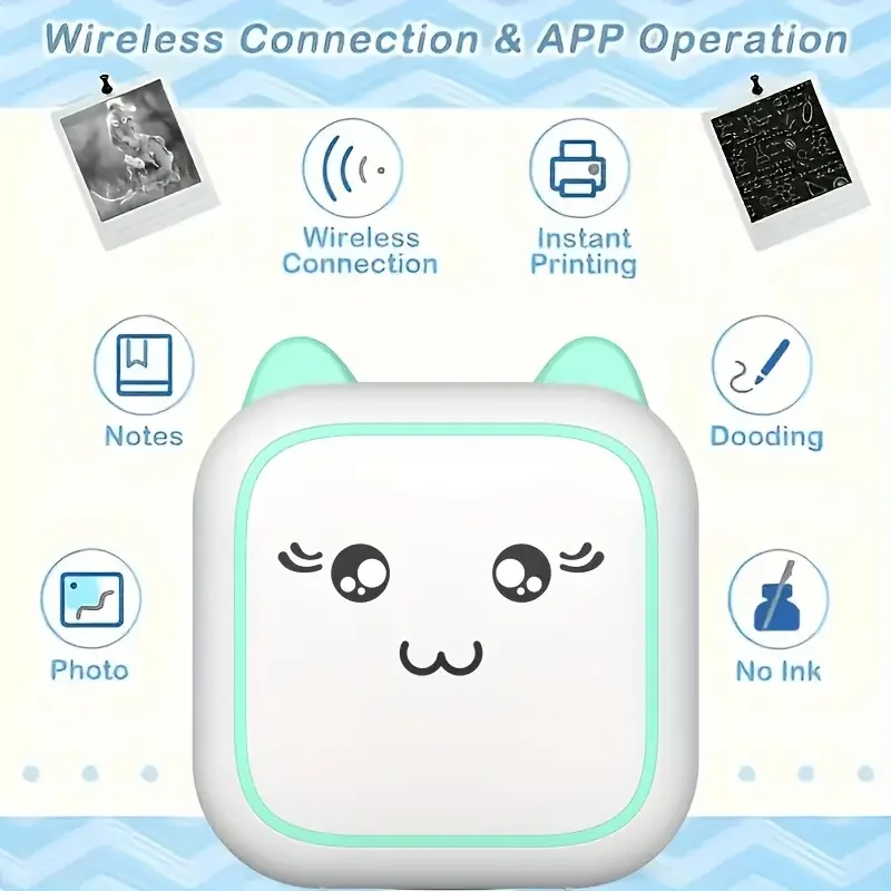 Portable Mini Wireless Photo Printer 3