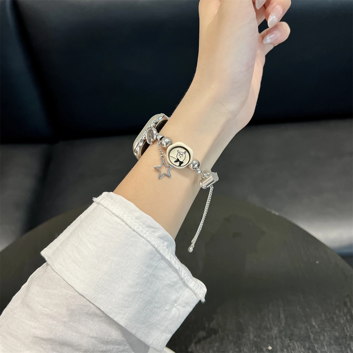 Pulksteņa siksniņa iWatch 42/44/45/46/49mm 38/40/41mm Metāla modes pulksteņa siksniņa pulksteņu sērijai Ultra2 Series 10/9/8/7/6/5/4/3/2/1_voghion.com