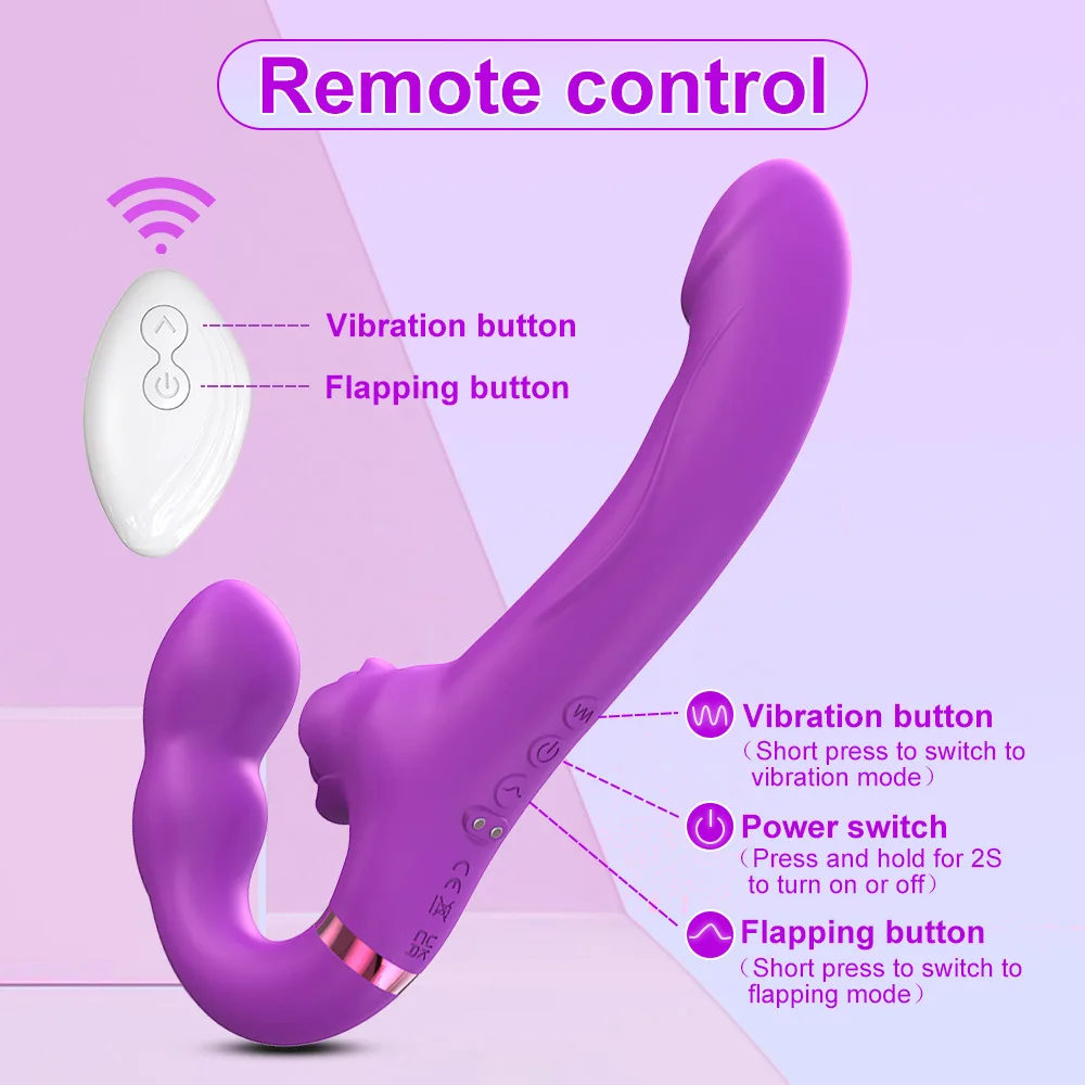 Vibrator Sex Toy Strap-ons For Husband And Wife Woman With Control Couple Lesbian Dildo Anal Vaginal Masturbation