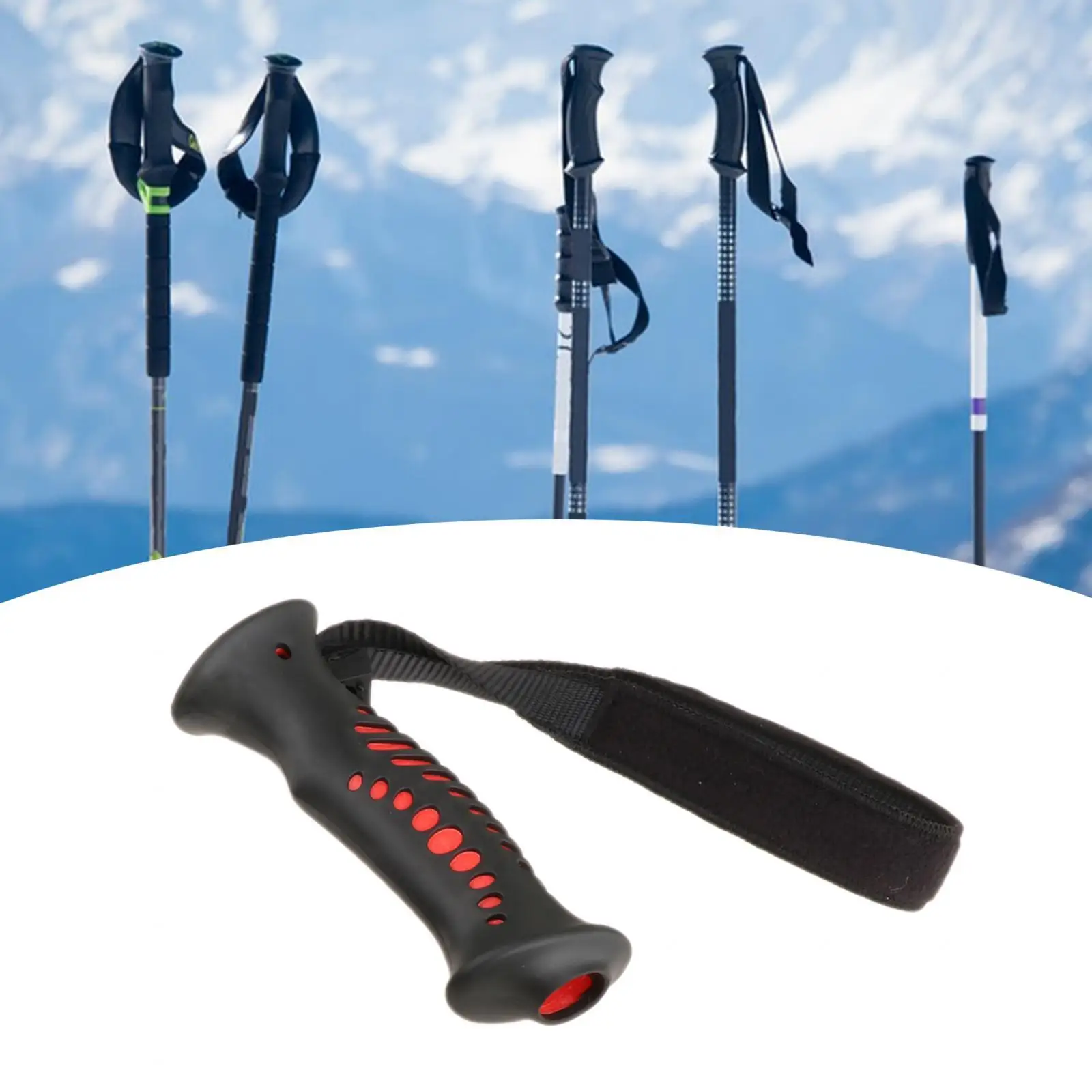 Walking Cane Hand Grip Portable Hiking Pole Handle for Rock Climbing Camping Walking Cane Hand Grip Portable Hiking Pole Handle for Rock Climbing Camping