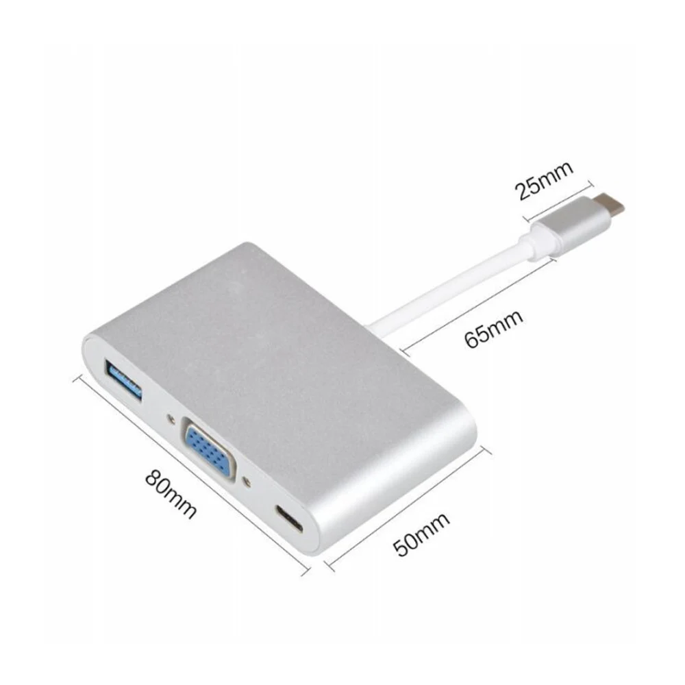 ǹ  ̺  ġ 4K 1080P ̺  USB C To HDMI 3 In 1 ȯ, Ʈ ȭ  C , 1 ǽ