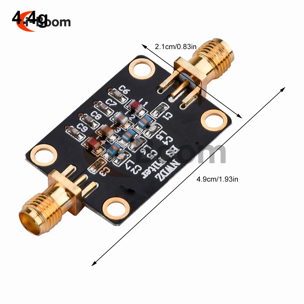 1Pc BSF 70-120MHz Filtro di arresto banda FM 88-108M Filtro tacca passivo Filtro anti-interferenza FM 50ohm 42*32*12 - immagine 5