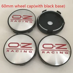 Premium Car Emblem Wheel Hub Center Cap Badge Covers - Set of 4 (60mm silver red 2)