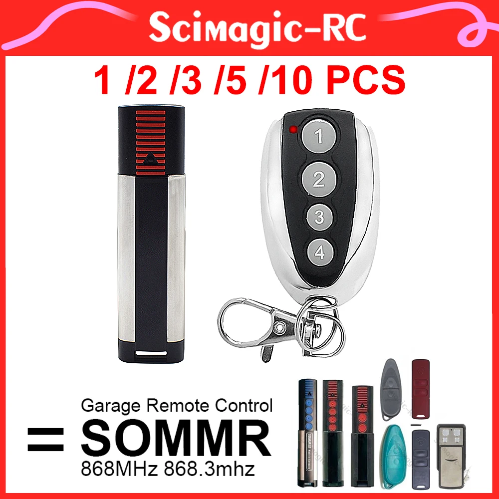 Telecomando Per Garage Sommer 1/2/3/5/10 Pezzi Per Trasmettitore Palmare 4022 Tx02-434-2/4014 Tx03-434-2/4013 Tx03-434-4-Xp 434.42Mhz