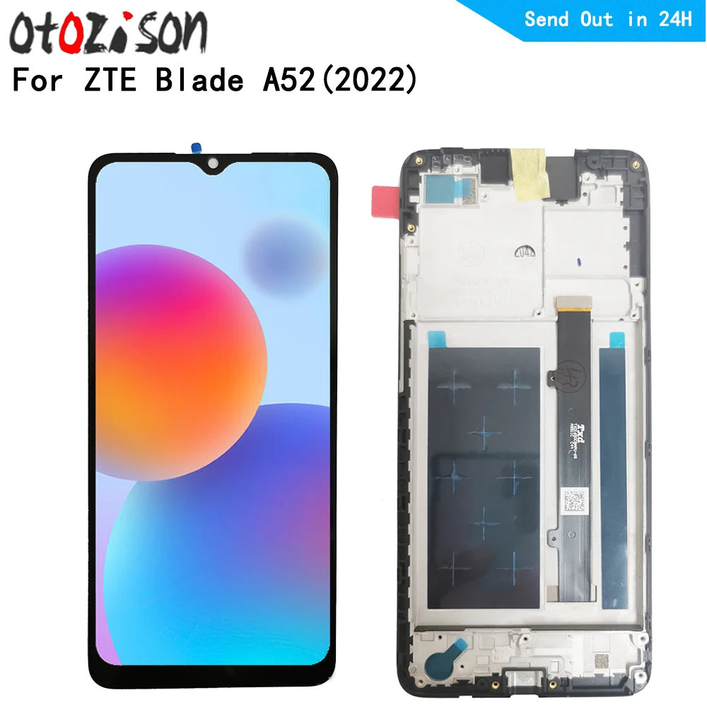 

6.52“ IPS Display With Frame For ZTE Blade A52 (2022) LCD Screen Touch Digitizer With Frame Assembly Display Module Replacement