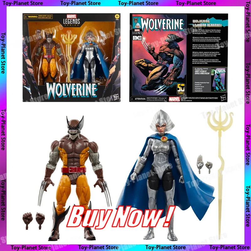 

[Лидер продаж] Оригинальные фигурки героев серии Marvel Legends X-Man Росомаха и лиландры, празднование 50 лет, аниме, экшн-фигурки, модели, подарки, игрушки