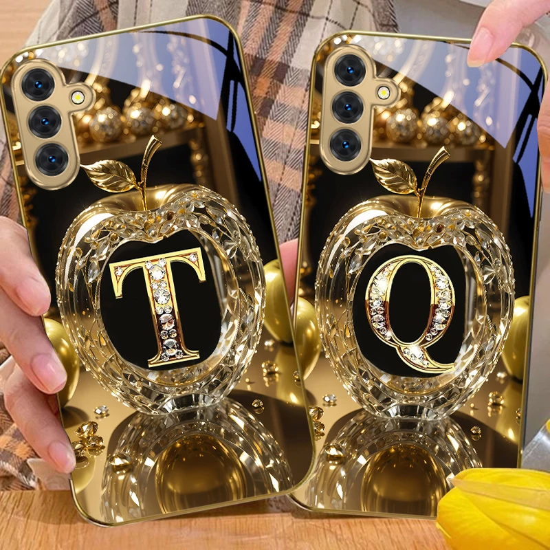 Exquisite Luxury Gold Glass Phone Case