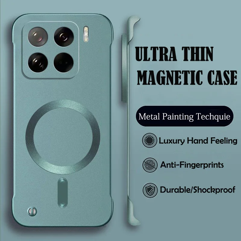 Sleek Slim Magnetic Shockproof Hard Case with Frameless Design