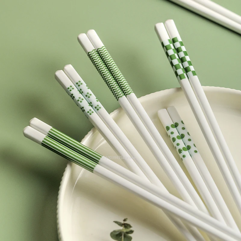 

Ins Chopstick High Appearance Level Non-slip and Mould Resistant Household Ceramic Single Special Tableware New Set Tableware