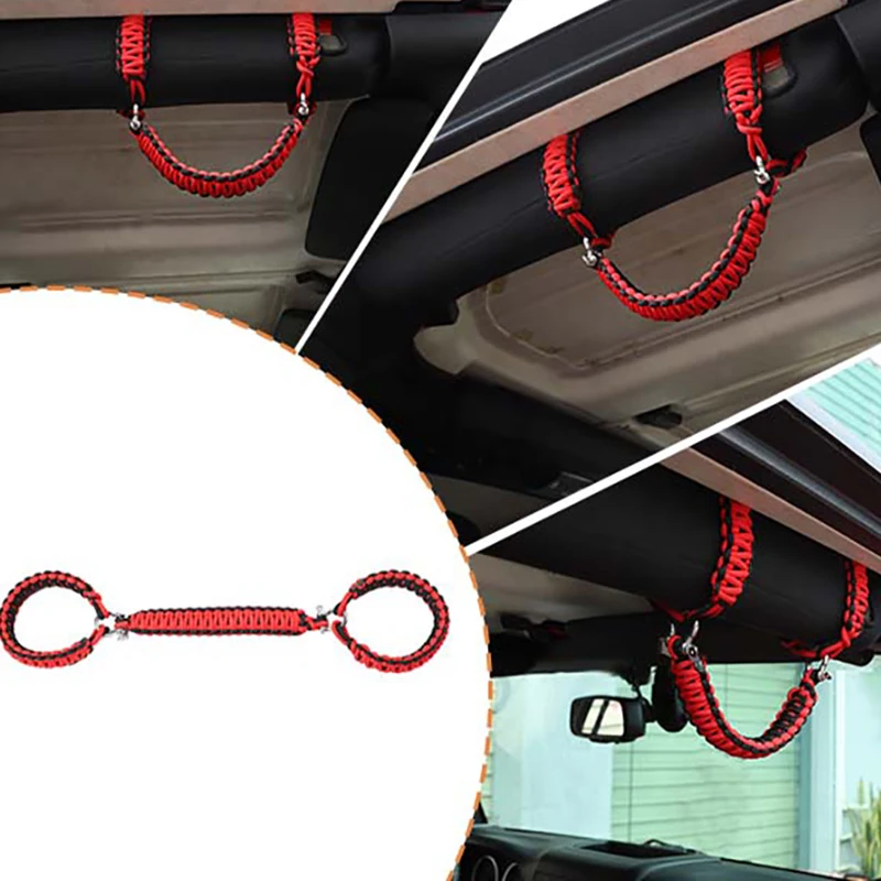 HEBE Top Handle Rope for Jeep Wrangler JK 2007- for Jeep Wrangler JL-Car Interior Accessoriess