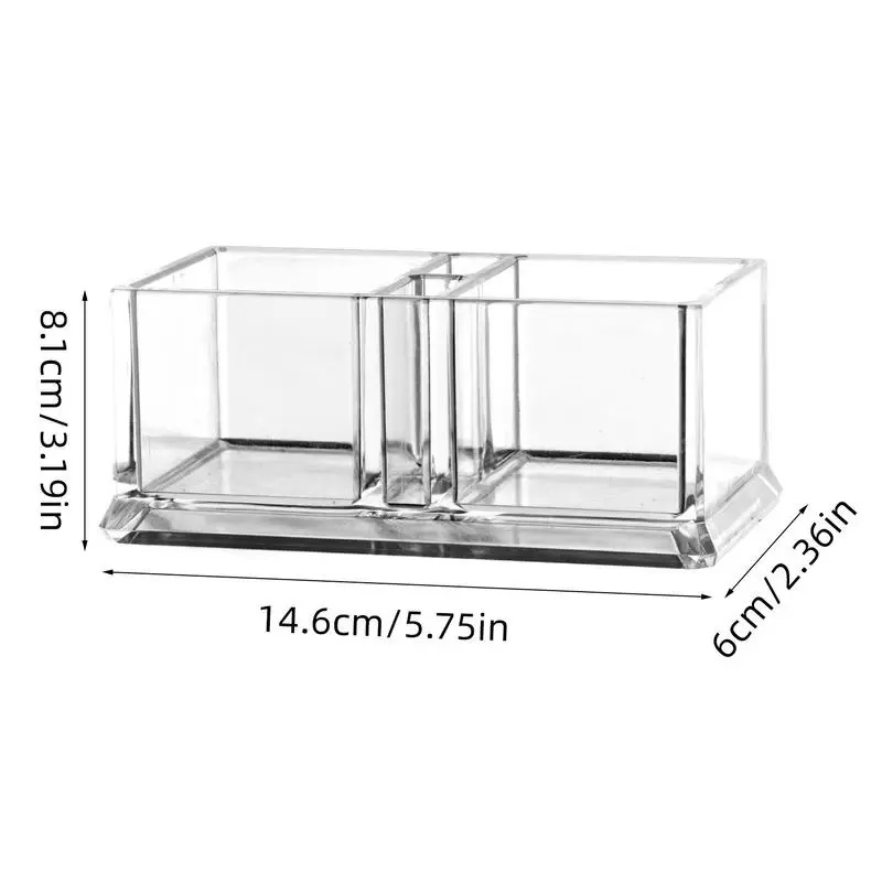 Tea Bag Storage Box Clear Acrylic Storage Divider Box Tea Bags Container Tabletop Coffee Capsule Sugar Packet Organizer Holder