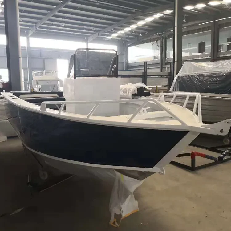 Allhouse barca da lavoro da pesca con Console centrale con scafo in alluminio di alta qualità con motore - immagine 2