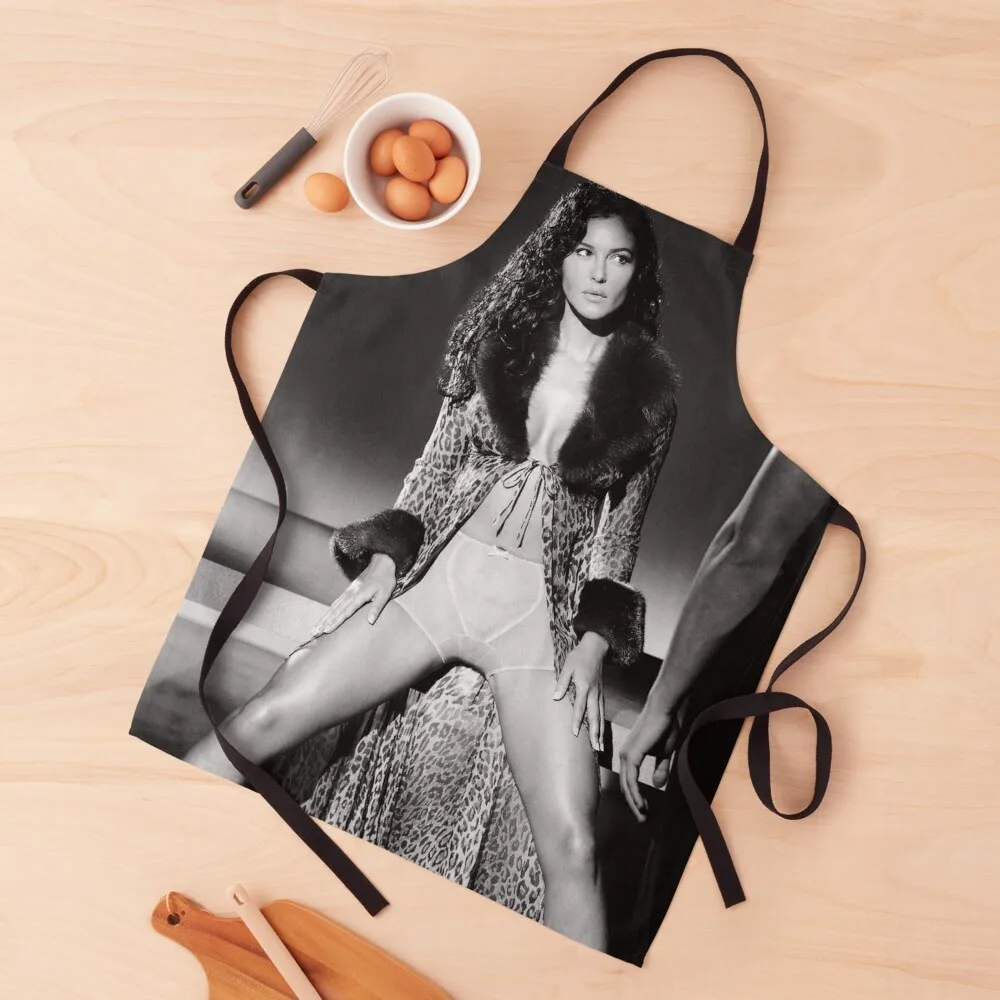 

Monica Bellucci Apron Chef Accessory Camping bib Apron