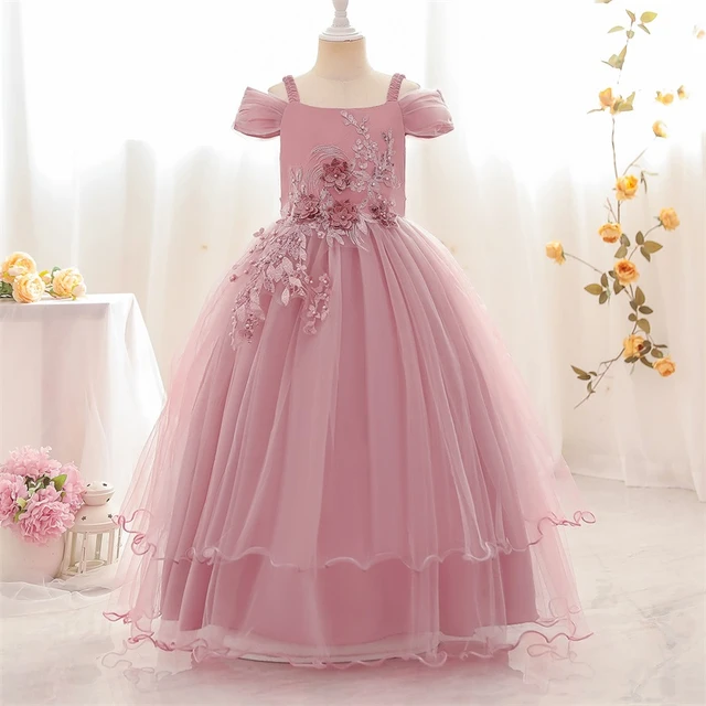 Girls Dresses Sizes for 3-10 T Flower Girls Dresses Princess Summer Party  Pageant Dresses for Little Girls & Big Girls,8-9 Years Old - Walmart.com