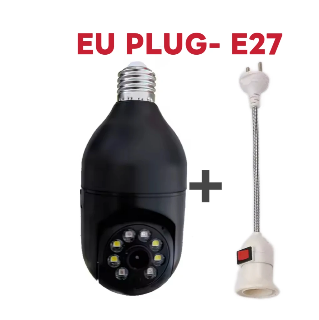 360° HD Night Vision Light Bulb Camera, Wireless WiFi, V360pro APP, Remote Monitoring, Compatible with Xiaomi Huawei Phones 3