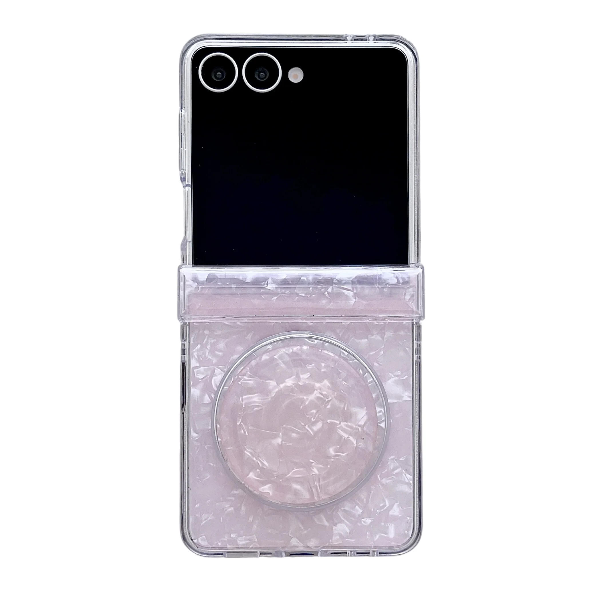 Luxury Shell Pattern Magnetic Phone Case with Bracket and Shockproof Protection