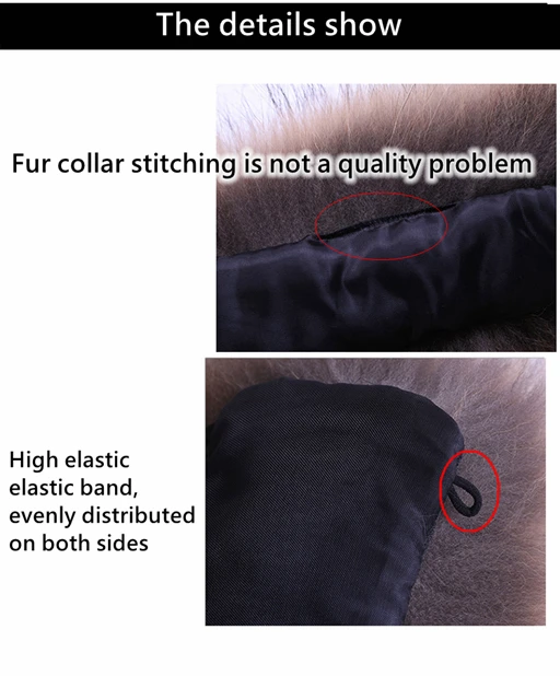 Real fur collar for Parkas coat raccoon fur trim collar for hood men's scarves