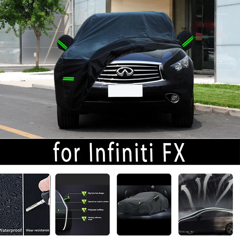 

For Infiniti FX Outdoor Protection Full Car Covers Snow Cover Sunshade Waterproof Dustproof Exterior Car accessories
