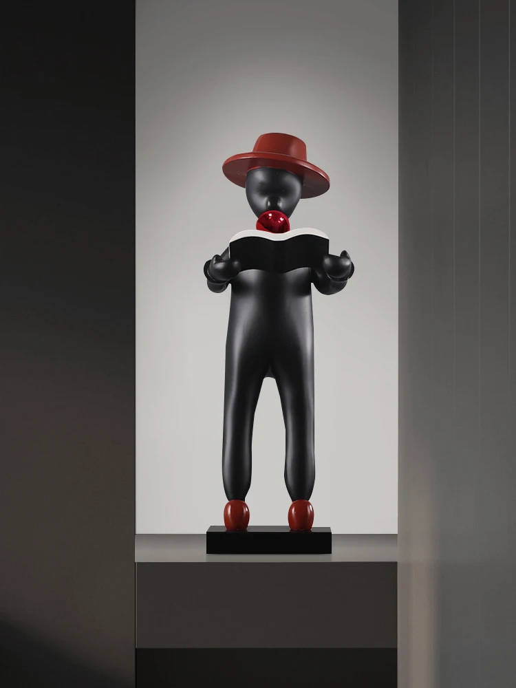 

Modern Art Interior Decor Cartoon Abstract Figure Sculpture Resin Ornaments Model Room Living Room Decoration