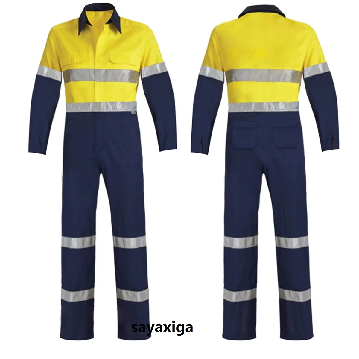 100% Cotton Hi Vis safety Work Overalls Work Coveralls Factory