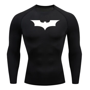 Men's Compression Shirt Turtleneck Long Sleeve Rash Guard Gym Base Layer Undershirt Gear Athletic Shirt