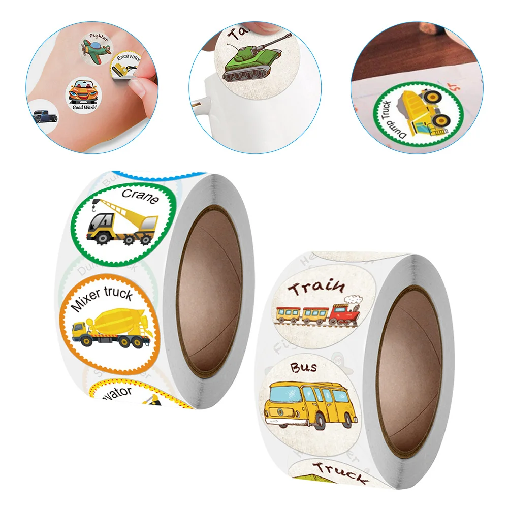 

Construction Vehicle Stickers Excavator Gift Labels Toilet Training Reward Chart