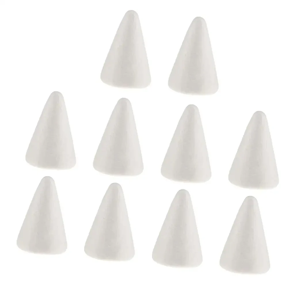 

Cone Foam Ball Ornaments Christmas Tree Foam Craft Supplies For DIY Christmas Tree Polystyrene Ornaments Brand New