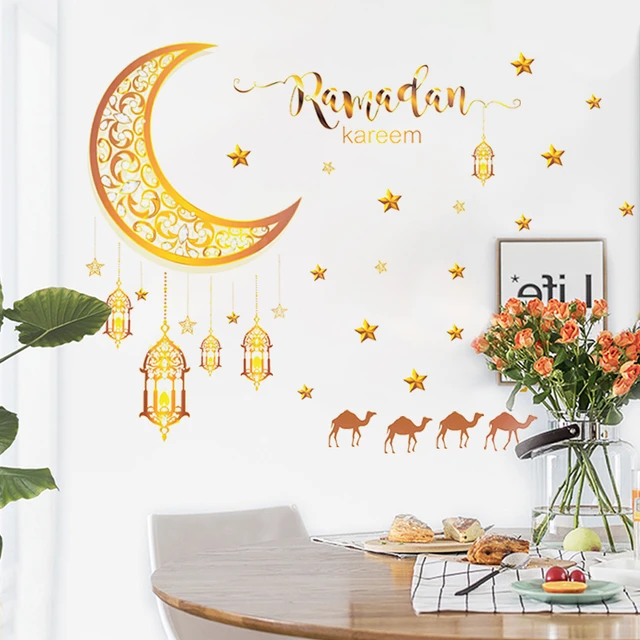 Ramadan Wall Decoration Muslim  Ramadan Eid Wall Stickers - Party &  Holiday Diy Decorations - Aliexpress