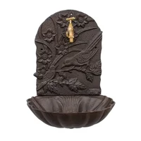 Rustic Cast Iron Wall Mounted Wash Basin, Balcony, Courtyard, Retro Pool, Wall Decoration Crafts, Home Decoration 2