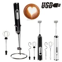 Mini Electric Milk Foamer Blender Wireless Coffee Whisk Mixer Handheld Egg Beater Cappuccino Frother Mixer Kitchen Whisk Tools 1